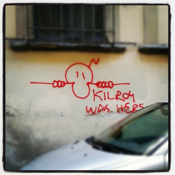 Kilroy still work #meme #graffiti http://is.gd/4Hbhgu